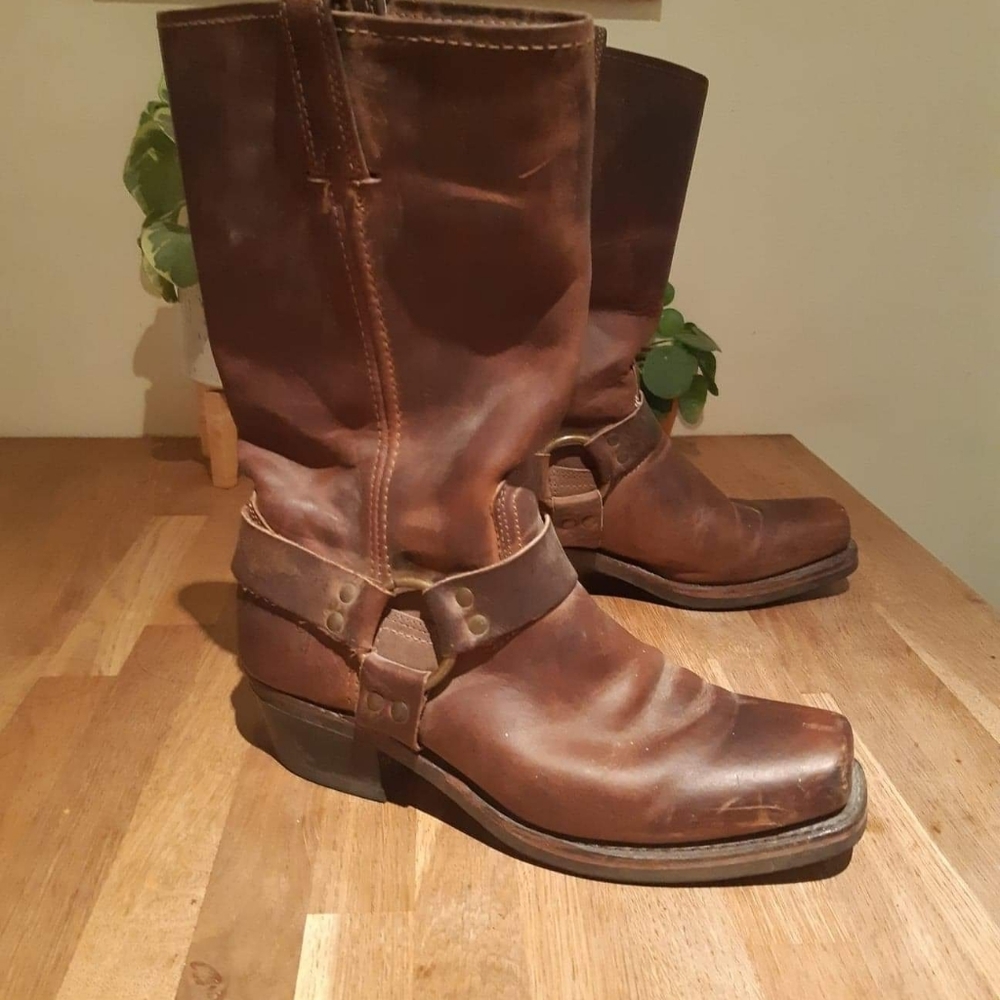 Frye harness boots